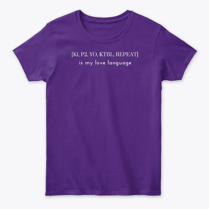 Knitting Love Language T-Shirt